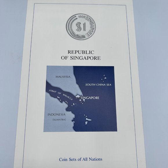 Franklin Mint Coin Sets of All Nations Collectible Republic of Singapore VTG - Picture 4 of 11